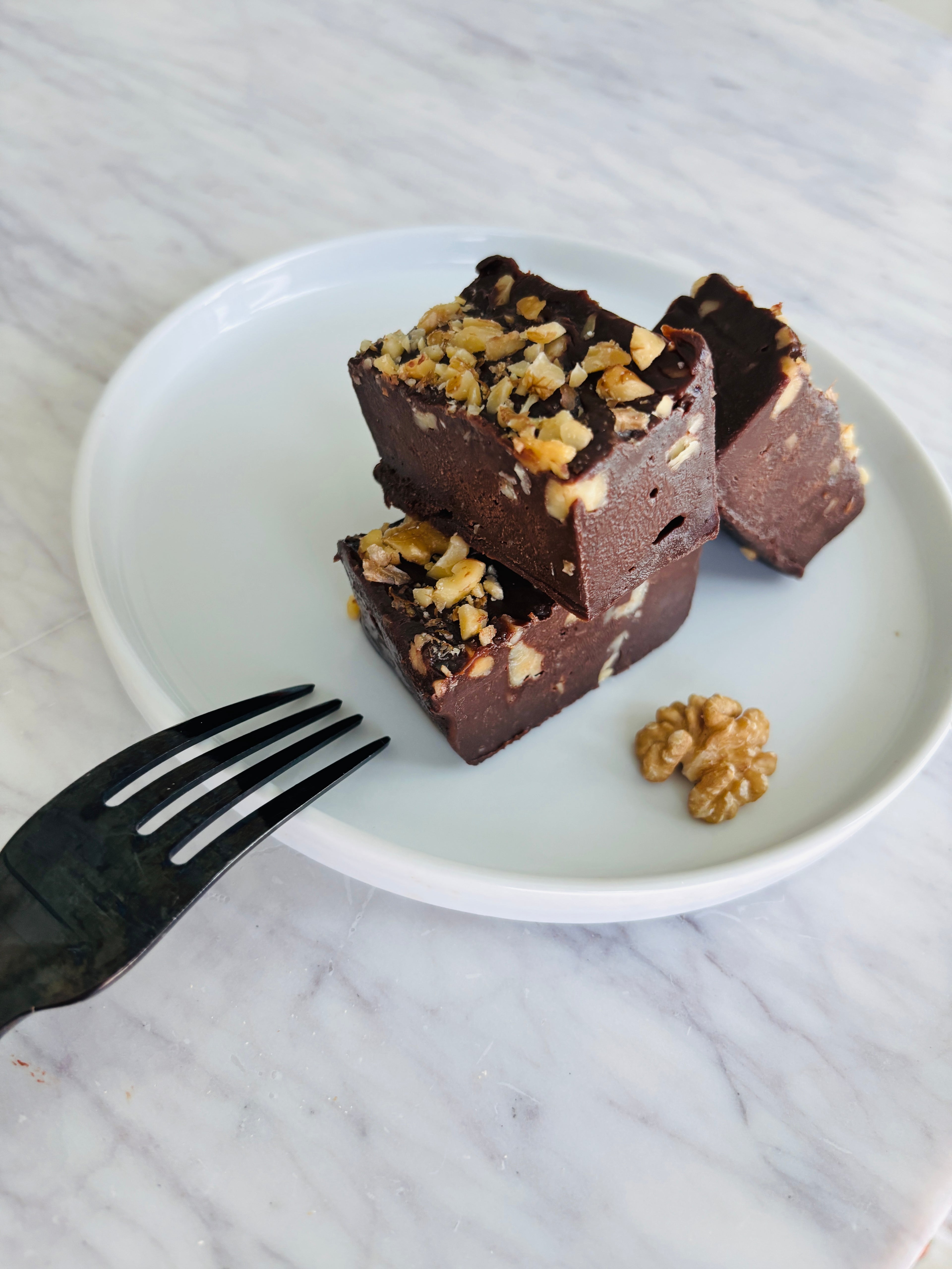 Chocolate Walnut Fudge (Halwa) - 6 Servings