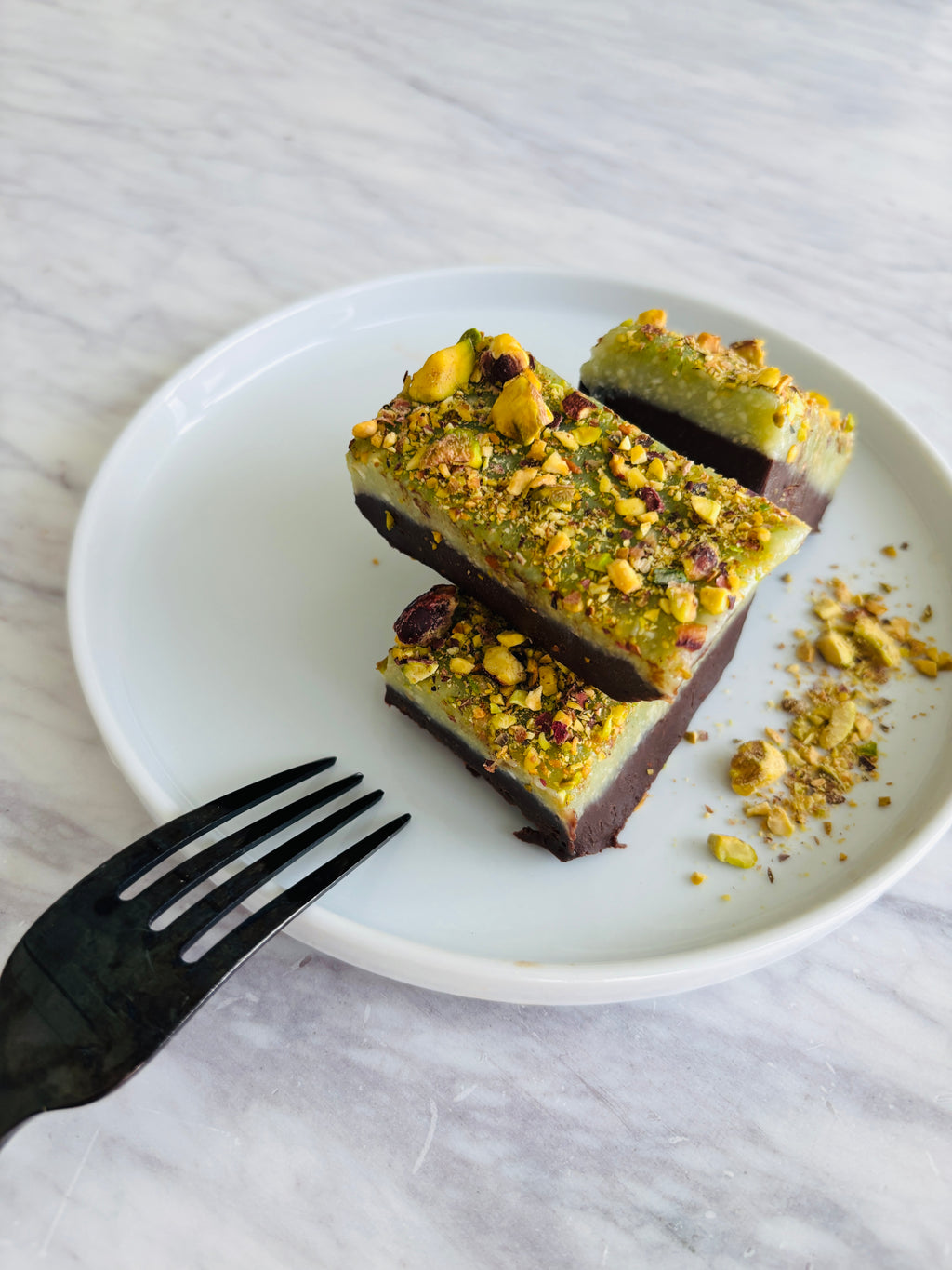 Chocolate Pistachio Fudge (Halwa) - 6 Servings